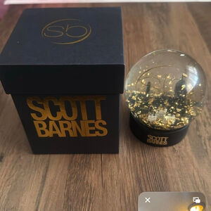 Scott Barnes Snow Globe-Gold/ black- Makes a great gift- Scott Barnes
